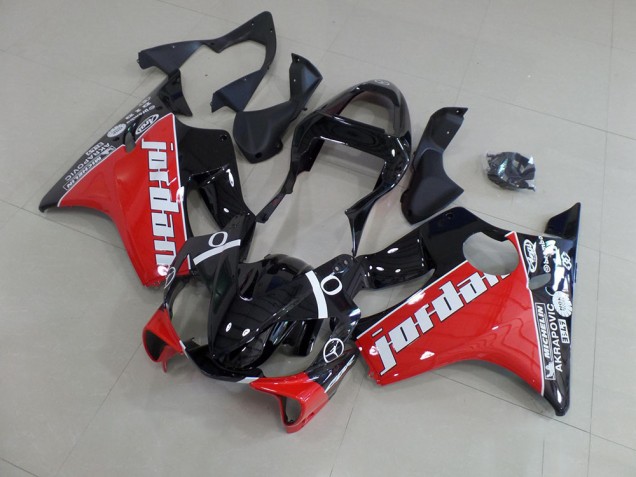 2001-2003 Red Jordan Honda CBR600 F4i Replacement Fairings for Sale 2001-2003 Red Jordan Honda CBR600 F4i Replacement Fairings for Sale