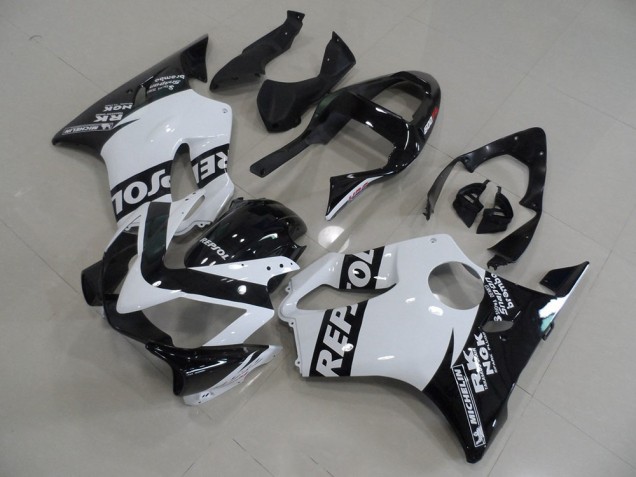 2001-2003 White Repsol Honda CBR600 F4i Motorcycle Fairings Kit for Sale 2001-2003 White Repsol Honda CBR600 F4i Motorcycle Fairings Kit for Sale