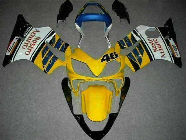 2001-2003 Yellow White Honda CBR600 F4i Moto Fairings for Sale 2001-2003 Yellow White Honda CBR600 F4i Moto Fairings for Sale