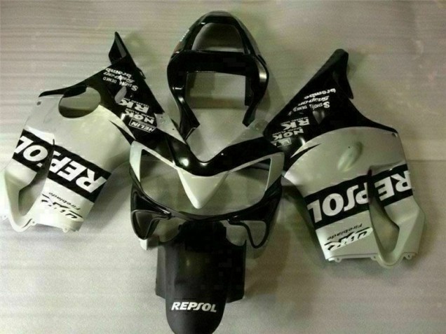 2001-2003 Black Silver Repsol Honda CBR600 F4i Motorcycle Replacement Fairings for Sale