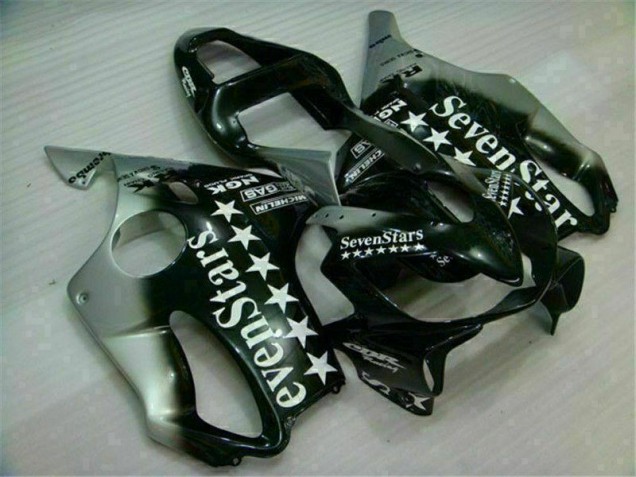 2001-2003 Black Silver Seven Stars Honda CBR600 F4i Motorbike Fairing for Sale 2001-2003 Black Silver Seven Stars Honda CBR600 F4i Motorbike Fairing for Sale