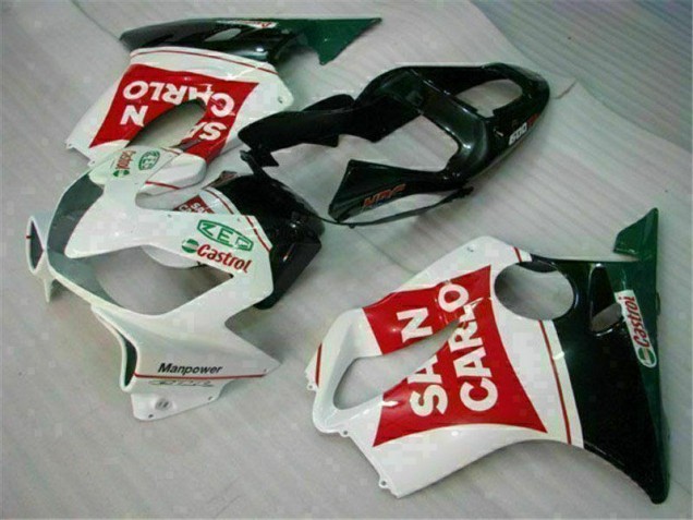 2001-2003 Red White Black San Carlo Honda CBR600 F4i Bike Fairing for Sale 2001-2003 Red White Black San Carlo Honda CBR600 F4i Bike Fairing for Sale