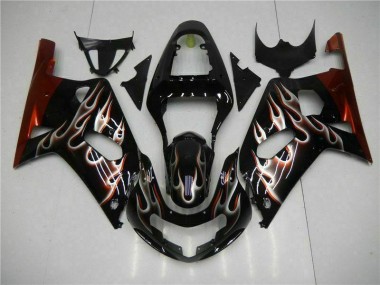 2001-2003 Black Suzuki GSXR 600/750 Motorcycle Bodywork for Sale