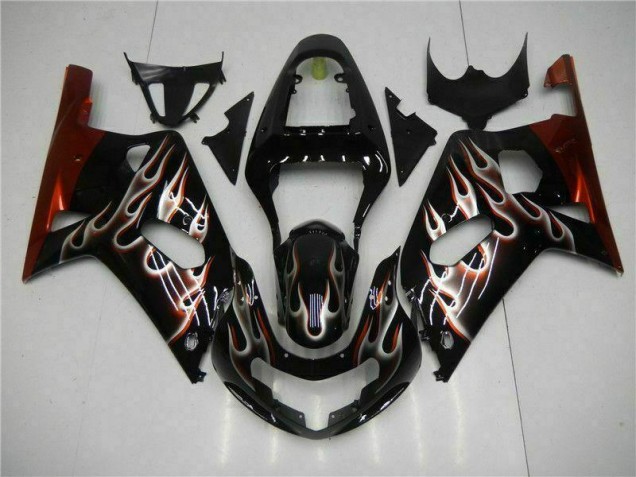 2001-2003 Black Suzuki GSXR 600/750 Motorcycle Bodywork for Sale 2001-2003 Black Suzuki GSXR 600/750 Motorcycle Bodywork for Sale
