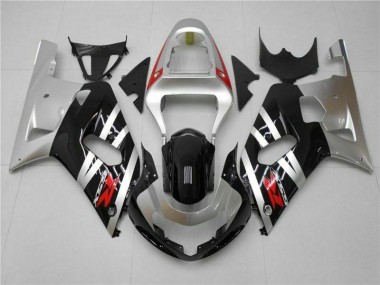 2001-2003 Silver Suzuki GSXR 600/750 Motorcycle Fairings Kits for Sale