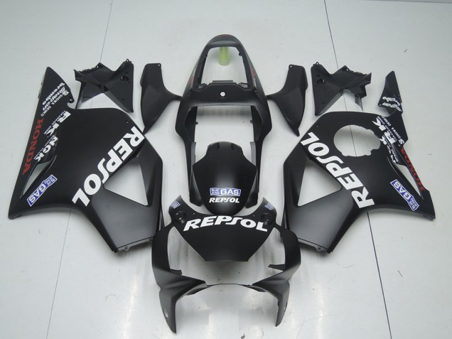 2002-2003 Matte Black Repsol Honda CBR900RR 954 Motorcycle Bodywork for Sale