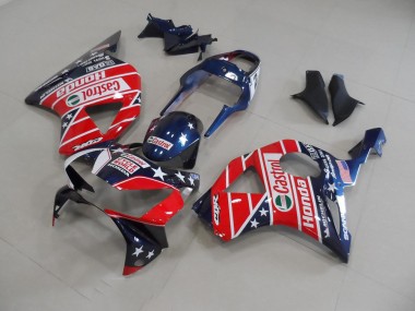 2002-2003 Dark Blue Star Honda CBR900RR 954 Motorbike Fairing Kits for Sale