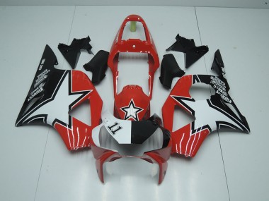 2002-2003 Black Red Star Honda CBR900RR 954 Motorcycle Fairings Kits for Sale