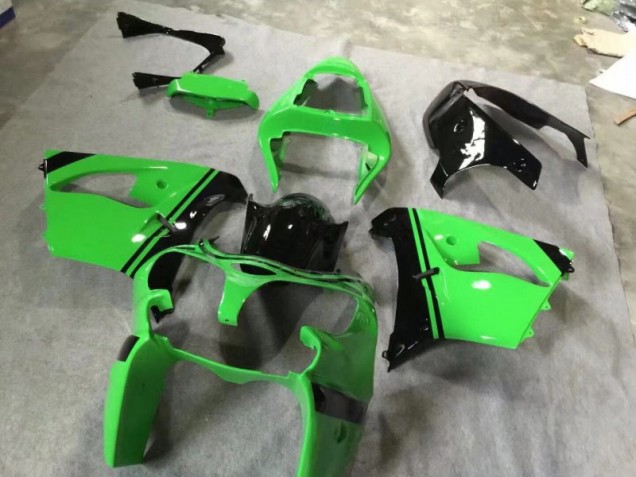 2002-2003 Green Glossy Black Kawasaki ZX9R Motorbike Fairing for Sale