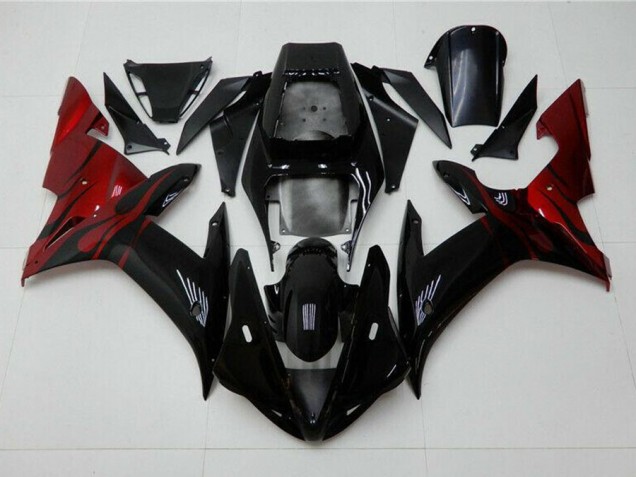 2002-2003 Black Red Yamaha YZF R1 Motorcycle Fairing for Sale