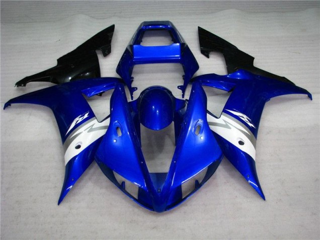 2002-2003 Blue White Yamaha YZF R1 Motorcycle Fairing Kits for Sale