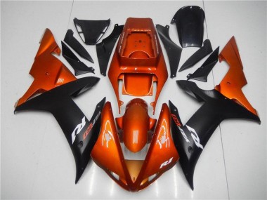 2002-2003 Orange Black Yamaha YZF R1 Bike Fairings for Sale