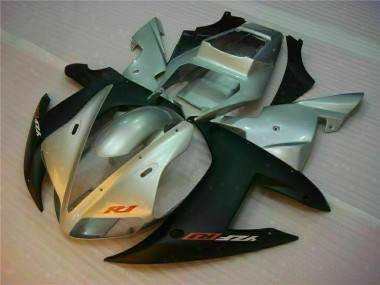 2002-2003 Silver Yamaha YZF R1 Replacement Motorcycle Fairings for Sale