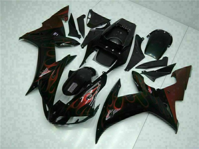 2002-2003 Black Yamaha YZF R1 Motorcyle Fairings for Sale 2002-2003 Black Yamaha YZF R1 Motorcyle Fairings for Sale