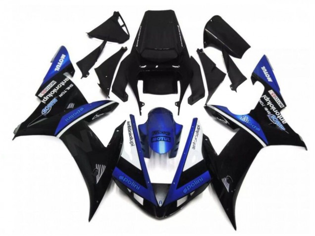 2002-2003 Black Blue Yamaha YZF R1 Bike Fairing Kit for Sale 2002-2003 Black Blue Yamaha YZF R1 Bike Fairing Kit for Sale