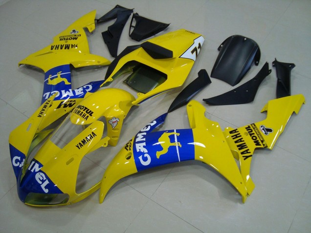 2002-2003 Blue Yellow Yamaha YZF R1 Motorcylce Fairings for Sale 2002-2003 Blue Yellow Yamaha YZF R1 Motorcylce Fairings for Sale