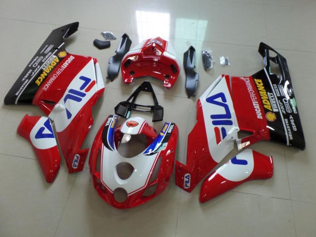 2003-2004 Red Fila Ducati 749 999 Bike Fairings for Sale