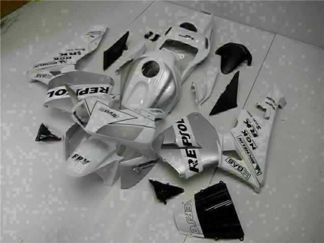 2003-2004 White Repsol CBR600RR Bike Fairing Kit for Sale