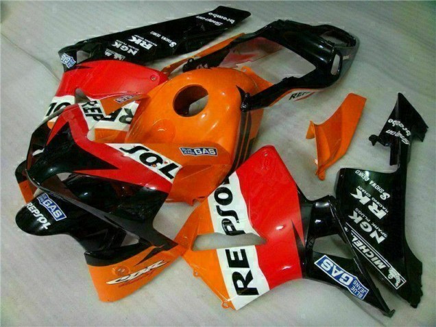 2003-2004 Orange Repsol Honda CBR600RR Motorbike Fairing Kits for Sale