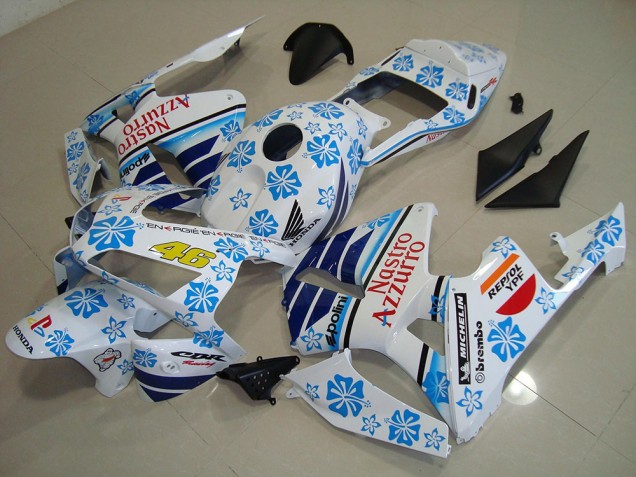 2003-2004 Nastro Azzurro Honda CBR600RR Motorcycle Fairings Kits for Sale 2003-2004 Nastro Azzurro Honda CBR600RR Motorcycle Fairings Kits for Sale