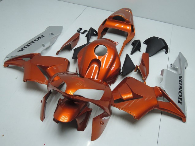 2003-2004 Orange Silver Honda CBR600RR Motorbike Fairing for Sale 2003-2004 Orange Silver Honda CBR600RR Motorbike Fairing for Sale