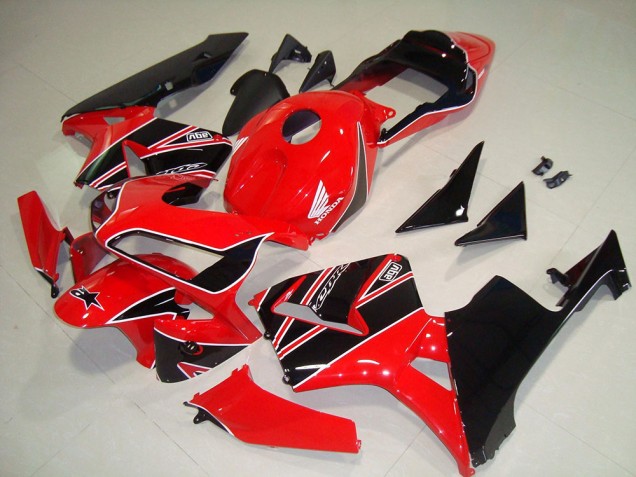 2003-2004 Red Black Honda CBR600RR Motorbike Fairing Kits for Sale 2003-2004 Red Black Honda CBR600RR Motorbike Fairing Kits for Sale