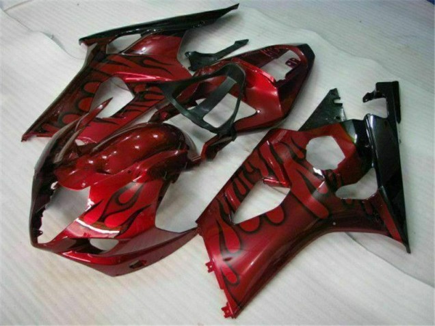 2003-2004 Red Suzuki GSXR 1000 Motorcycle Fairings Kit for Sale