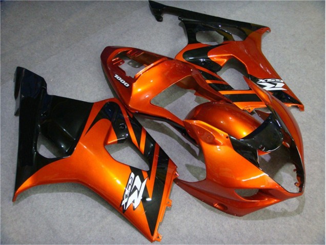 2003-2004 Orange Black Suzuki GSXR 1000 Motorcycle Fairing Kits for Sale 2003-2004 Orange Black Suzuki GSXR 1000 Motorcycle Fairing Kits for Sale