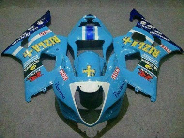 2003-2004 Blue Suzuki GSXR 1000 Bike Fairing Kit for Sale
