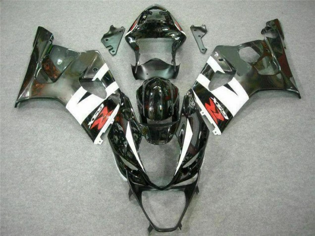 2003-2004 White Black Suzuki GSXR 1000 Motorcycle Replacement Fairings for Sale 2003-2004 White Black Suzuki GSXR 1000 Motorcycle Replacement Fairings for Sale