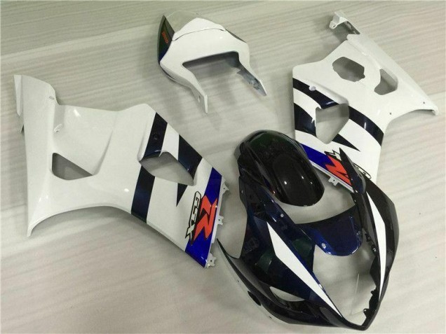 2003-2004 White Black Suzuki GSXR 1000 Motorcylce Fairings for Sale 2003-2004 White Black Suzuki GSXR 1000 Motorcylce Fairings for Sale