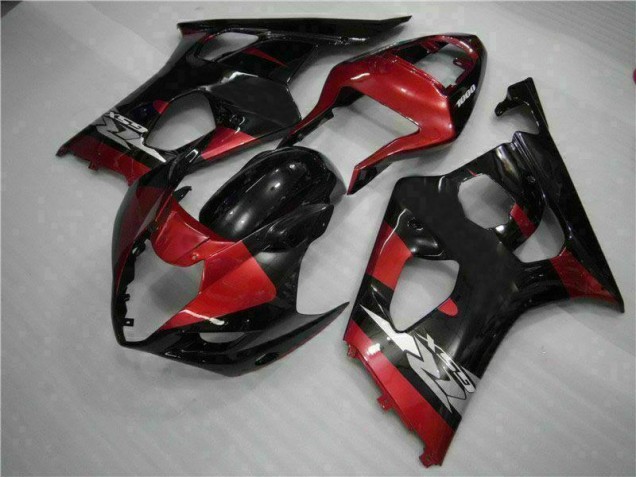 2003-2004 Red Black Suzuki GSXR 1000 Motorcycle Fairing Kits for Sale 2003-2004 Red Black Suzuki GSXR 1000 Motorcycle Fairing Kits for Sale