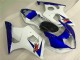 2003-2004 White Blue Suzuki GSXR 1000 Bike Fairings for Sale 2003-2004 White Blue Suzuki GSXR 1000 Bike Fairings for Sale