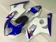 2003-2004 White Blue Suzuki GSXR 1000 Bike Fairings for Sale 2003-2004 White Blue Suzuki GSXR 1000 Bike Fairings for Sale