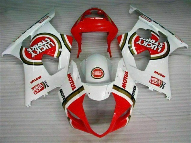 2003-2004 Red White Suzuki GSXR 1000 Motorbike Fairing Kits for Sale 2003-2004 Red White Suzuki GSXR 1000 Motorbike Fairing Kits for Sale
