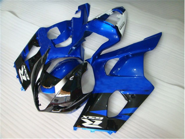 2003-2004 Black Blue Suzuki GSXR 1000 Motorcycle Fairings Kits & Bodywork for Sale