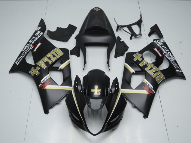 2003-2004 Matte Black Rizla Suzuki GSXR 1000 Motorbike Fairing for Sale 2003-2004 Matte Black Rizla Suzuki GSXR 1000 Motorbike Fairing for Sale