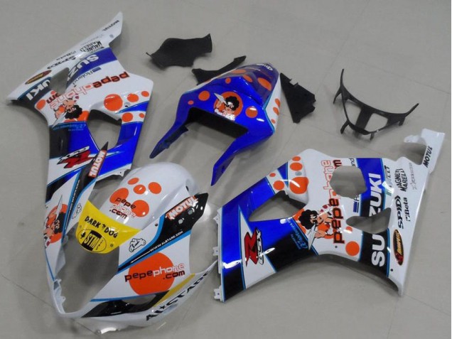 2003-2004 Pepe Phone Suzuki GSXR 1000 Motor Bike Fairings for Sale 2003-2004 Pepe Phone Suzuki GSXR 1000 Motor Bike Fairings for Sale