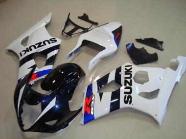 2003-2004 Dark Blue White Suzuki GSXR 1000 Replacement Fairings for Sale