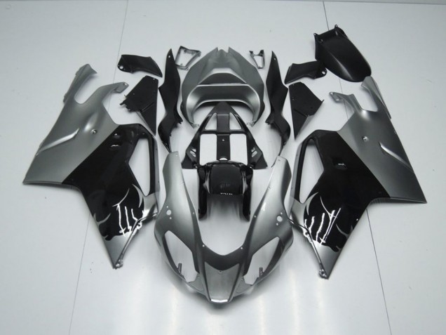 2003-2006 Grey and Black Aprilia RSV1000 Bike Fairing Kit for Sale 2003-2006 Grey and Black Aprilia RSV1000 Bike Fairing Kit for Sale