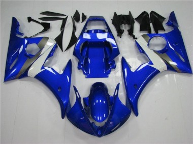 2003-2005 Blue White Yamaha YZF R6 Replacement Fairings for Sale