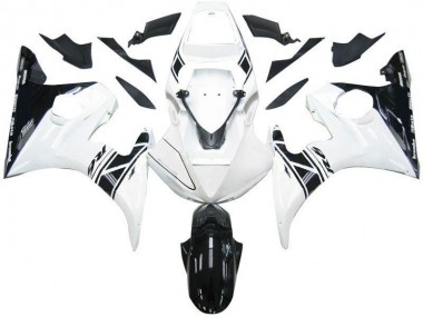 2003-2005 Black White Tribal Yamaha YZF R6 Motorcycle Fairing for Sale