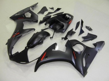 2003-2005 Matte Black Red Decals Yamaha YZF R6 Motorbike Fairing for Sale