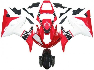 2003-2005 Red White Black Yamaha YZF R6 Motorcycle Bodywork for Sale