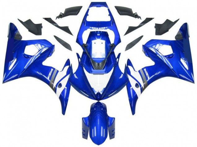 2003-2005 Blue White Yamaha YZF R6 Motor Fairings for Sale 2003-2005 Blue White Yamaha YZF R6 Motor Fairings for Sale