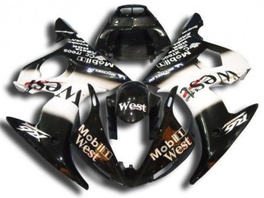 2003-2005 Black Mobil West Yamaha YZF R6 Motorbike Fairing for Sale