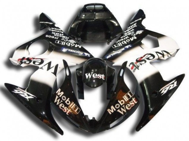 2003-2005 Black Mobil West Yamaha YZF R6 Motorbike Fairing for Sale