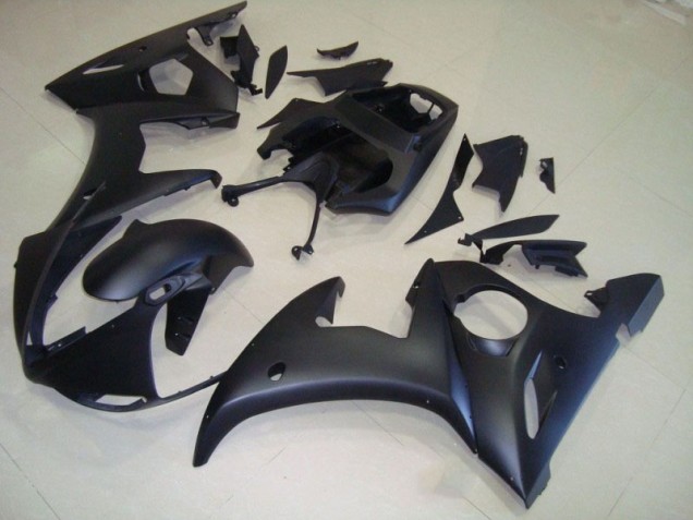 2003-2005 Matte Black Yamaha YZF R6 Moto Fairings for Sale