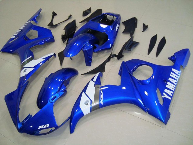 2003-2005 Blue Yamaha YZF R6 Motorbike Fairing for Sale 2003-2005 Blue Yamaha YZF R6 Motorbike Fairing for Sale