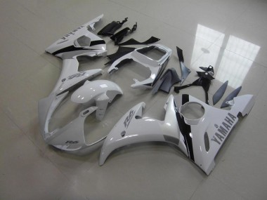 2003-2005 White and Grey Decals Yamaha YZF R6 Bike Fairing Kit for Sale
